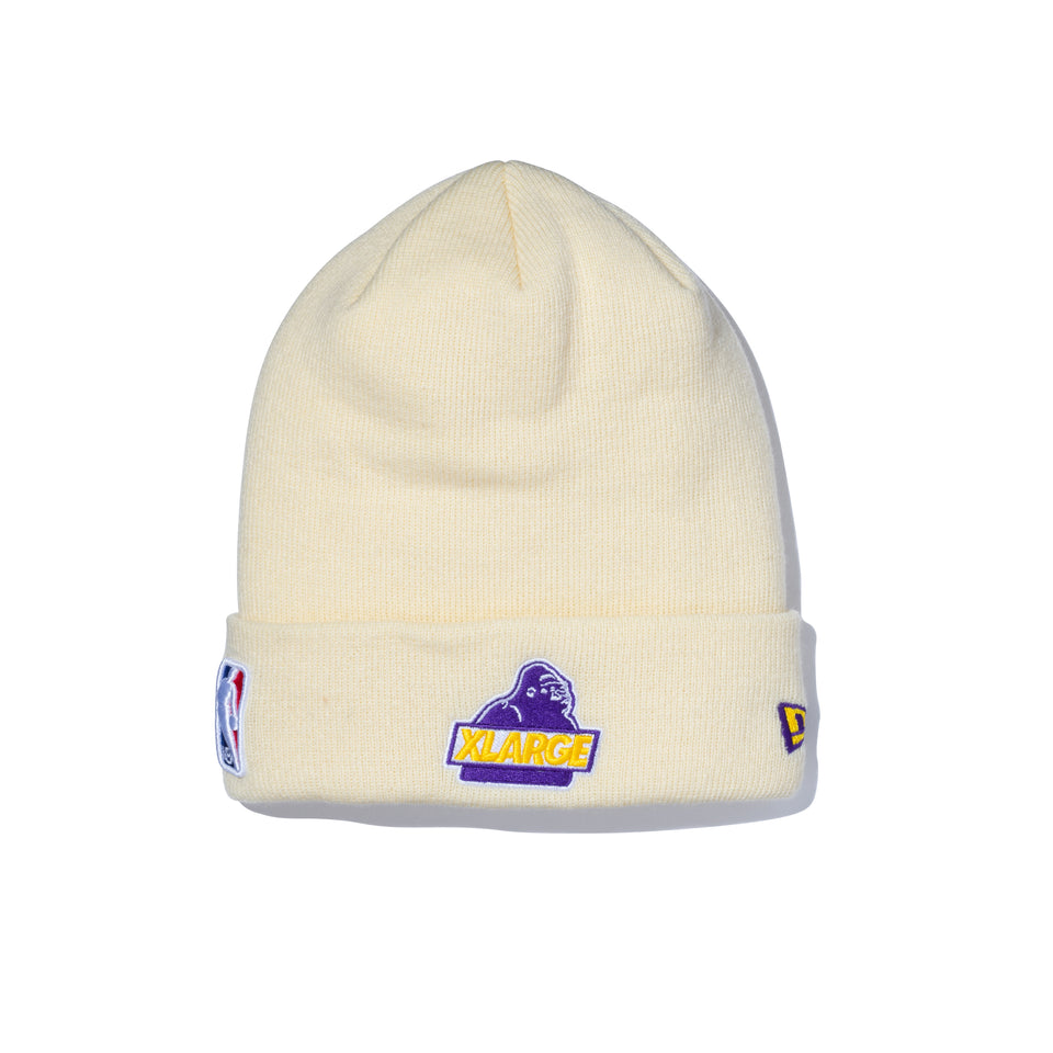 ベーシック カフニット XLARGE x NBA ロサンゼルス・レイカーズ クリーム