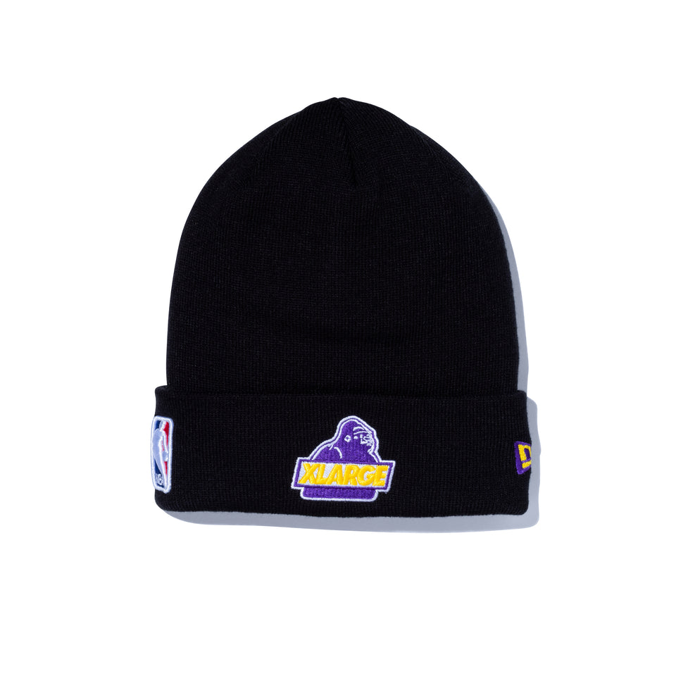 ベーシック カフニット XLARGE x NBA ロサンゼルス・レイカーズ ブラック