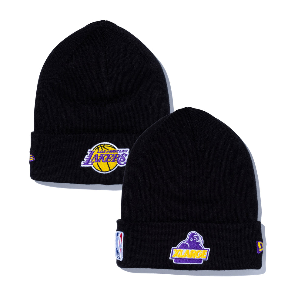 ベーシック カフニット XLARGE x NBA ロサンゼルス・レイカーズ ブラック