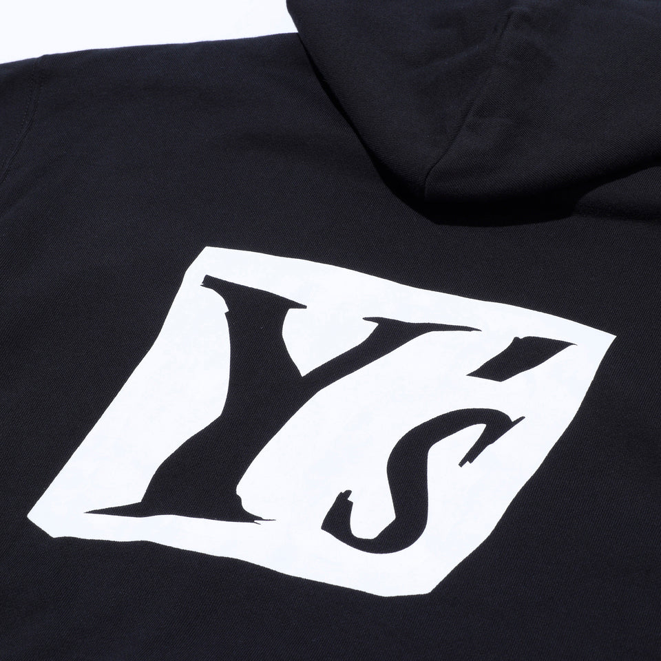 裏毛 プルオーバーフーディー Y's SS22 アイコン ブラック
