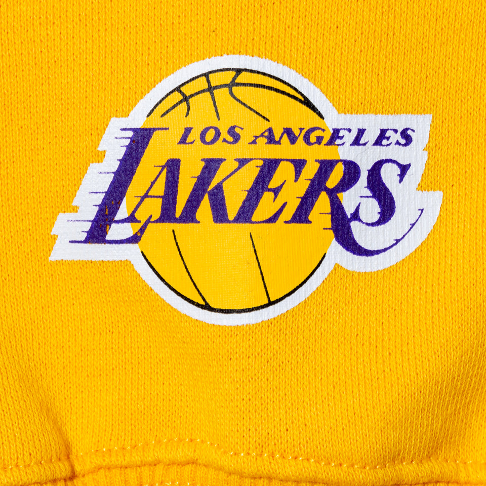 裏毛 スウェット プルオーバーフーディー XLARGE x NBA ロサンゼルス・レイカーズ イエロー