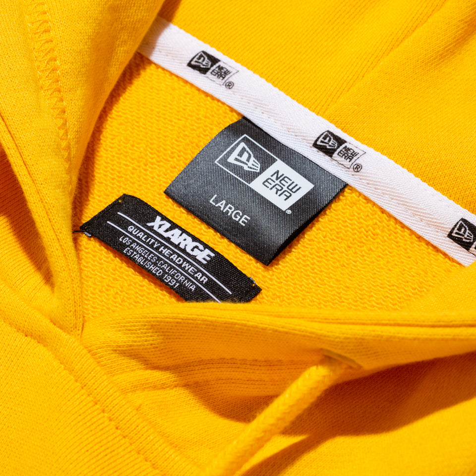 裏毛 スウェット プルオーバーフーディー XLARGE x NBA ロサンゼルス・レイカーズ イエロー