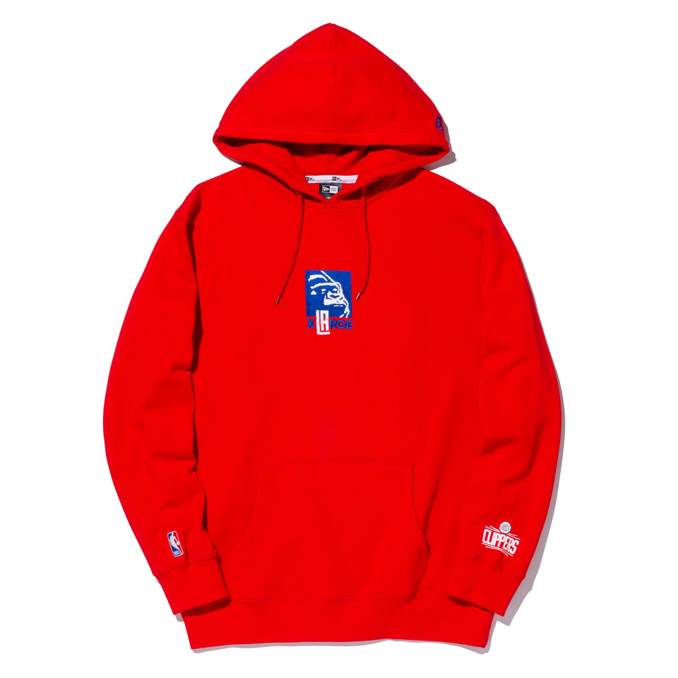 裏毛 スウェット プルオーバーフーディー XLARGE x NBA ロサンゼルス・クリッパーズ レッド