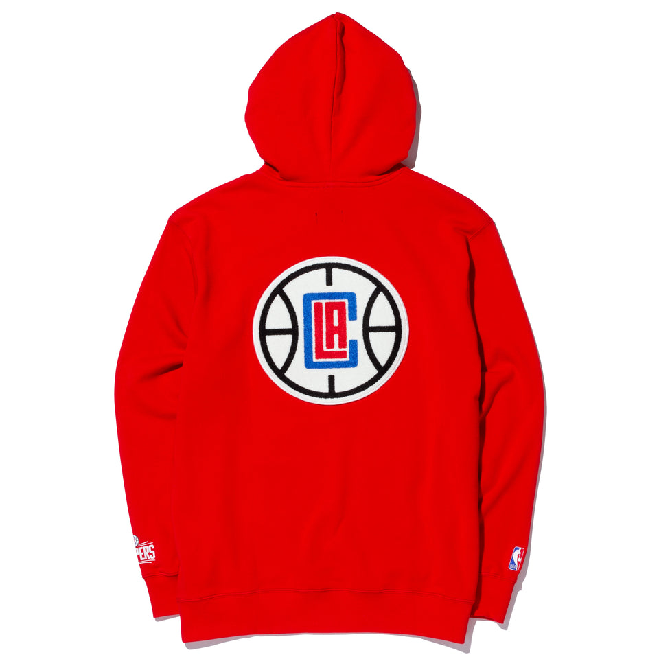 裏毛 スウェット プルオーバーフーディー XLARGE x NBA ロサンゼルス・クリッパーズ レッド