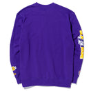 裏毛 スウェット クルーネック XLARGE x NBA ロサンゼルス・レイカーズ パープル