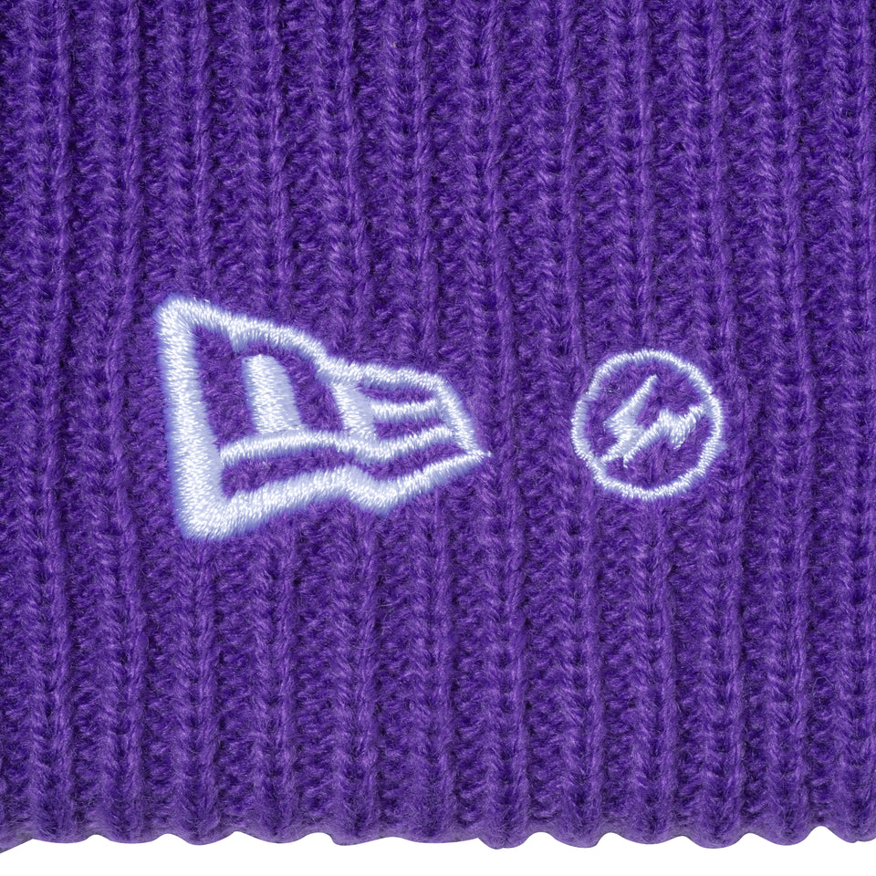 ポンポンニット リブ FRAGMENT DESIGN パープル
