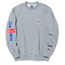 裏毛 スウェット クルーネック XLARGE x NBA ロサンゼルス・クリッパーズ グレー