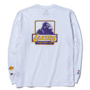 長袖 コットン Tシャツ XLARGE x NBA ロサンゼルス・レイカーズ ホワイト レギュラーフィット