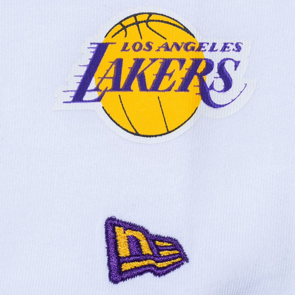 長袖 コットン Tシャツ XLARGE x NBA ロサンゼルス・レイカーズ ホワイト レギュラーフィット