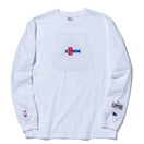 長袖 コットン Tシャツ XLARGE x NBA ロサンゼルス・クリッパーズ ホワイト レギュラーフィット