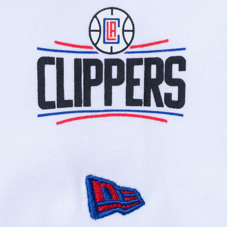 長袖 コットン Tシャツ XLARGE x NBA ロサンゼルス・クリッパーズ ホワイト レギュラーフィット