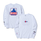 長袖 コットン Tシャツ XLARGE x NBA ロサンゼルス・クリッパーズ ホワイト レギュラーフィット