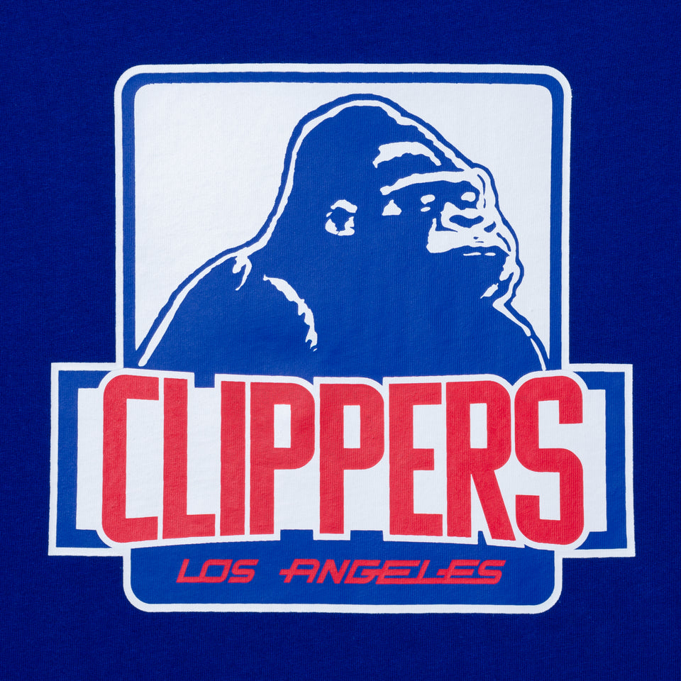 長袖 コットン Tシャツ XLARGE x NBA ロサンゼルス・クリッパーズ ブルー レギュラーフィット