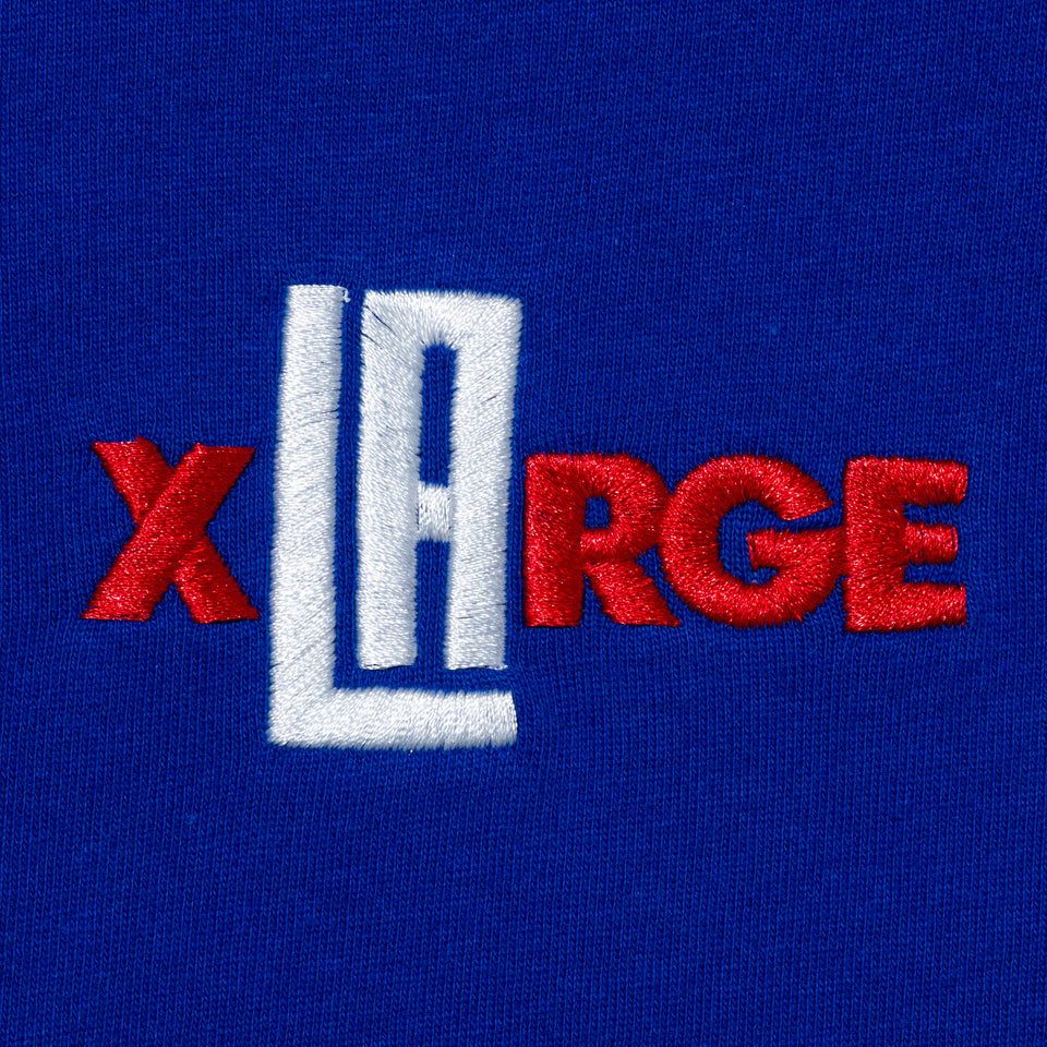 長袖 コットン Tシャツ XLARGE x NBA ロサンゼルス・クリッパーズ ブルー レギュラーフィット