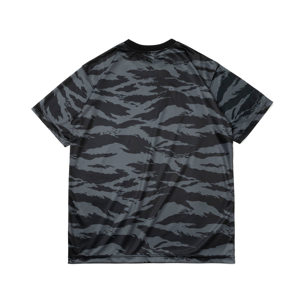 半袖 テック Tシャツ タイガーストライプカモ ブラック【 Performance Apparel 】