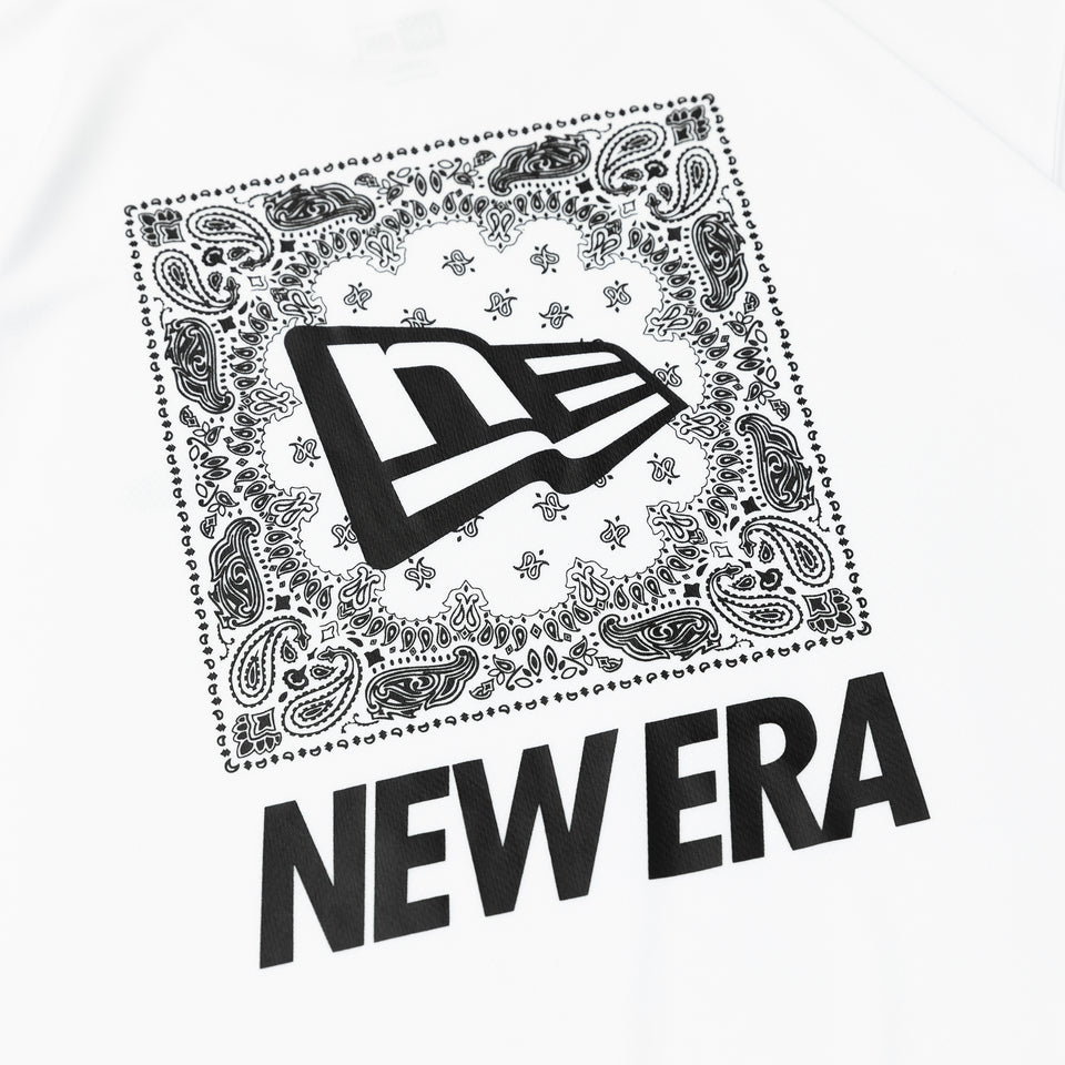 半袖 テック Tシャツ リア ペイズリー ホワイト【 Performance Apparel 】