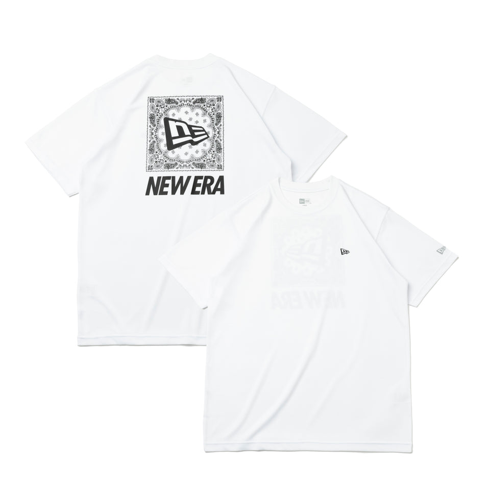 半袖 テック Tシャツ リア ペイズリー ホワイト【 Performance Apparel 】