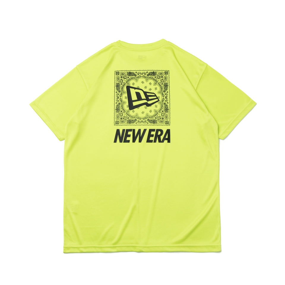 半袖 テック Tシャツ リア ペイズリー ライム【 Performance Apparel 】