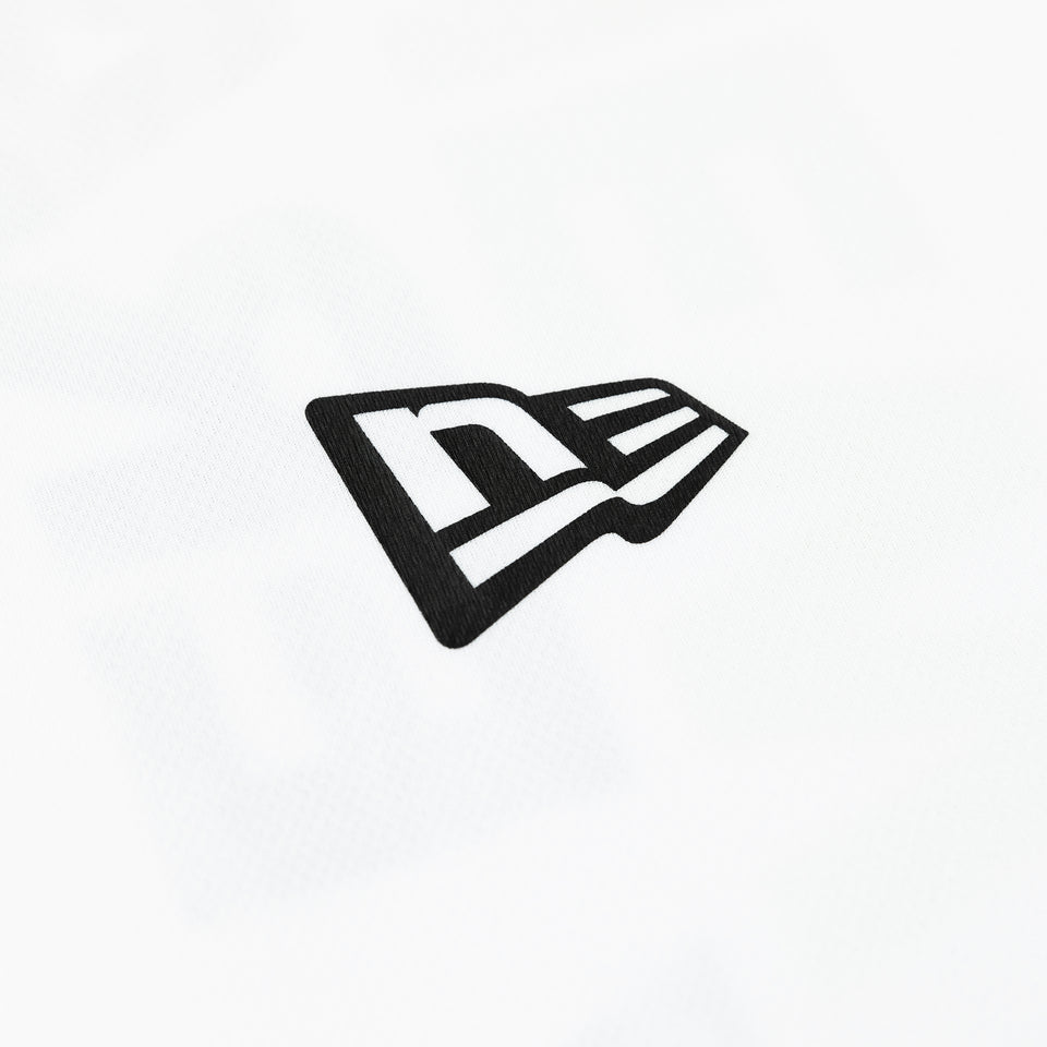 半袖 テック Tシャツ リア バーチカルロゴ ホワイト【 Performance Apparel 】