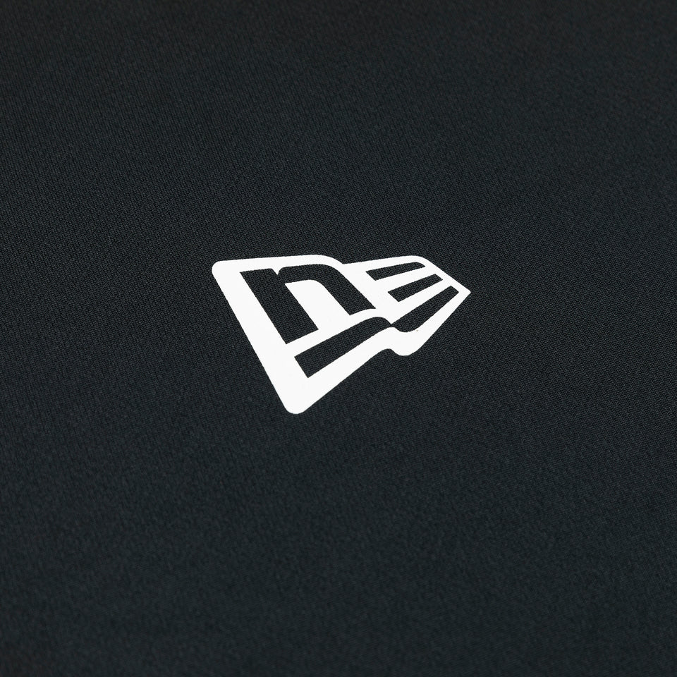 半袖 テック Tシャツ リア バーチカルロゴ ブラック【 Performance Apparel 】