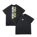 半袖 テック Tシャツ リア バーチカルロゴ ブラック【 Performance Apparel 】