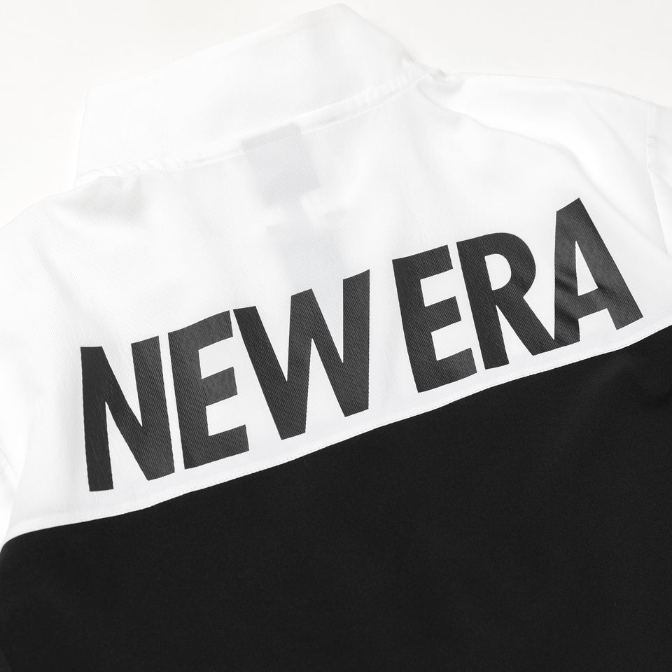 半袖 クロスウェアジャケット NEW ERA ホワイト × ブラック/ブラック【 Performance Apparel 】