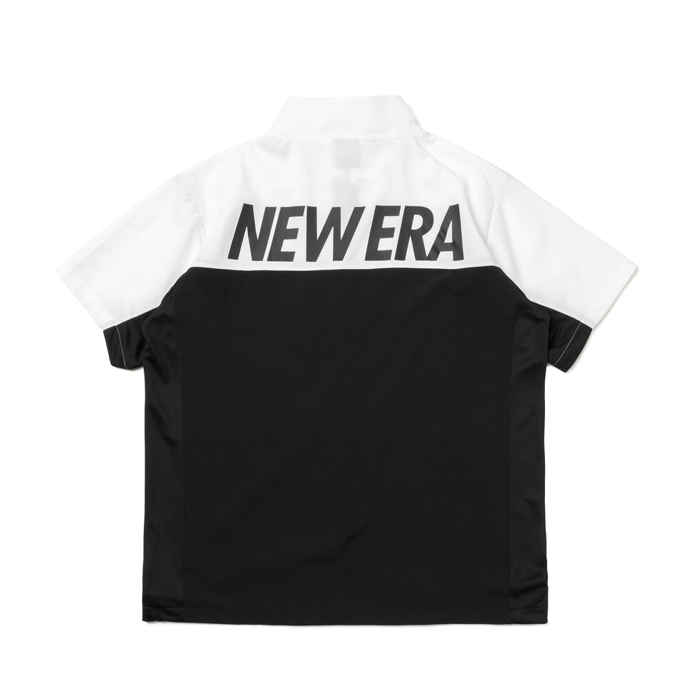 半袖 クロスウェアジャケット NEW ERA ホワイト × ブラック/ブラック【 Performance Apparel 】