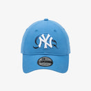 9FORTY BTS × MLB ブラック Swan ニューヨーク・ヤンキース ブルー