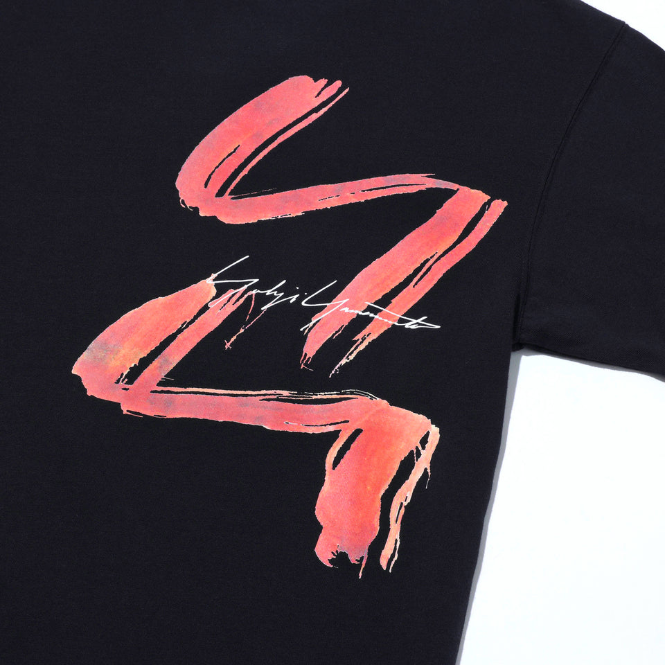 半袖 コットン Tシャツ Yohji Yamamoto FW22 シグネチャーロゴ YY ブラック