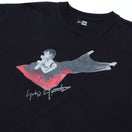 半袖 コットン Tシャツ Yohji Yamamoto FW22 シグネチャーロゴ 見返り美人 ブラック