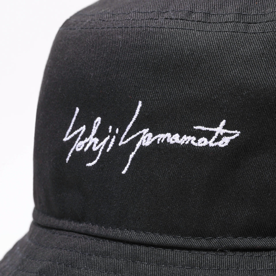バケット01 Yohji Yamamoto FW22 シグネチャーロゴ ブラック