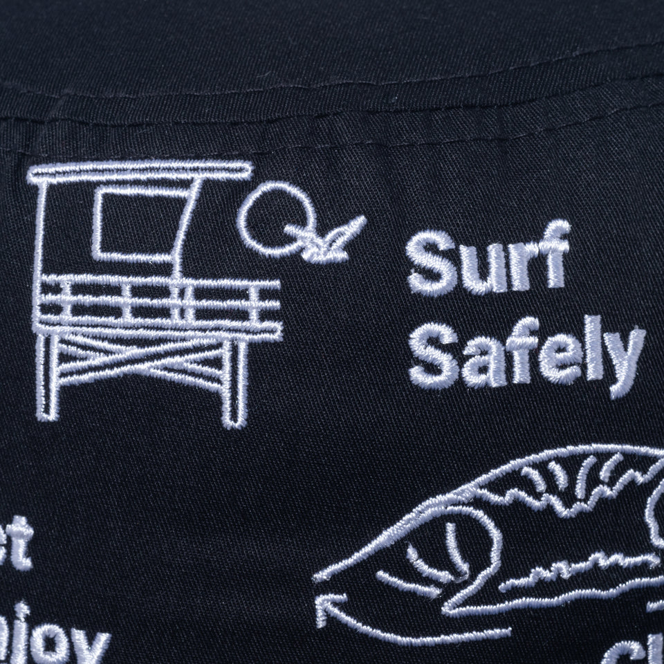 バケット01 SURFRIDER FOUNDATION ECOPET アートワーク ブラック