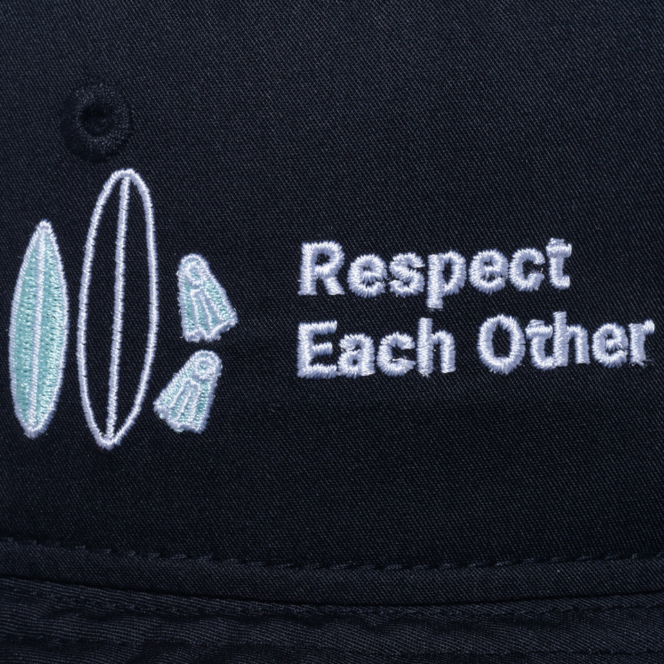 バケット01 SURFRIDER FOUNDATION ECOPET アートワーク ブラック