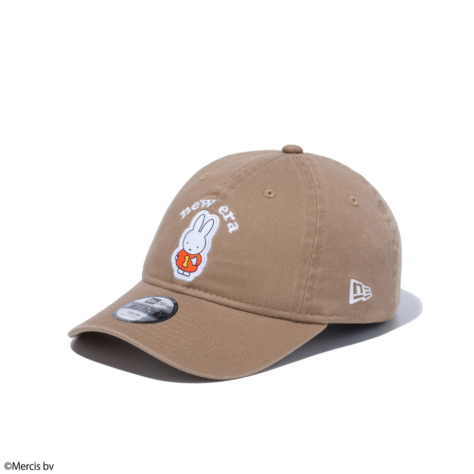 Youth 9TWENTY miffy ミッフィー new era アーチロゴ カーキ