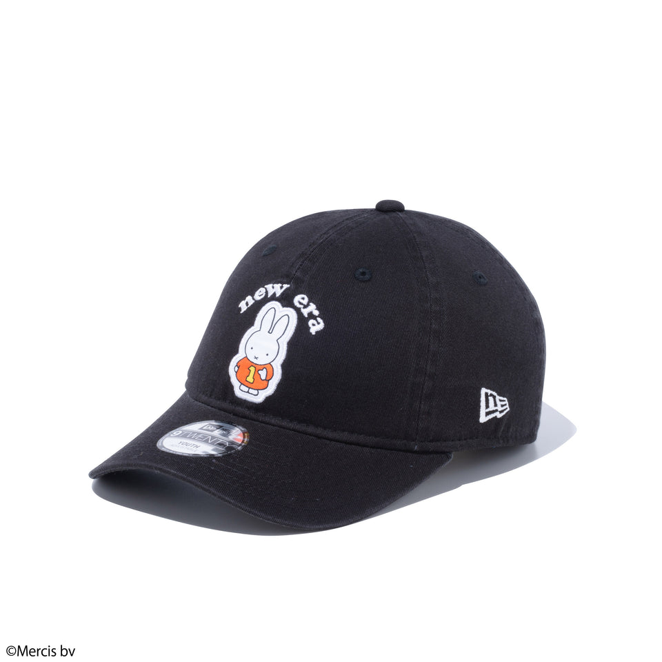 Youth 9TWENTY miffy ミッフィー new era アーチロゴ ブラック