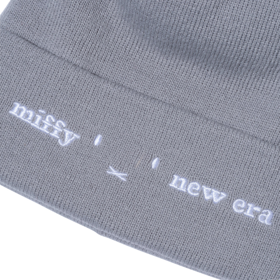 ポンポンニット miffy ミッフィー フェイス グレー
