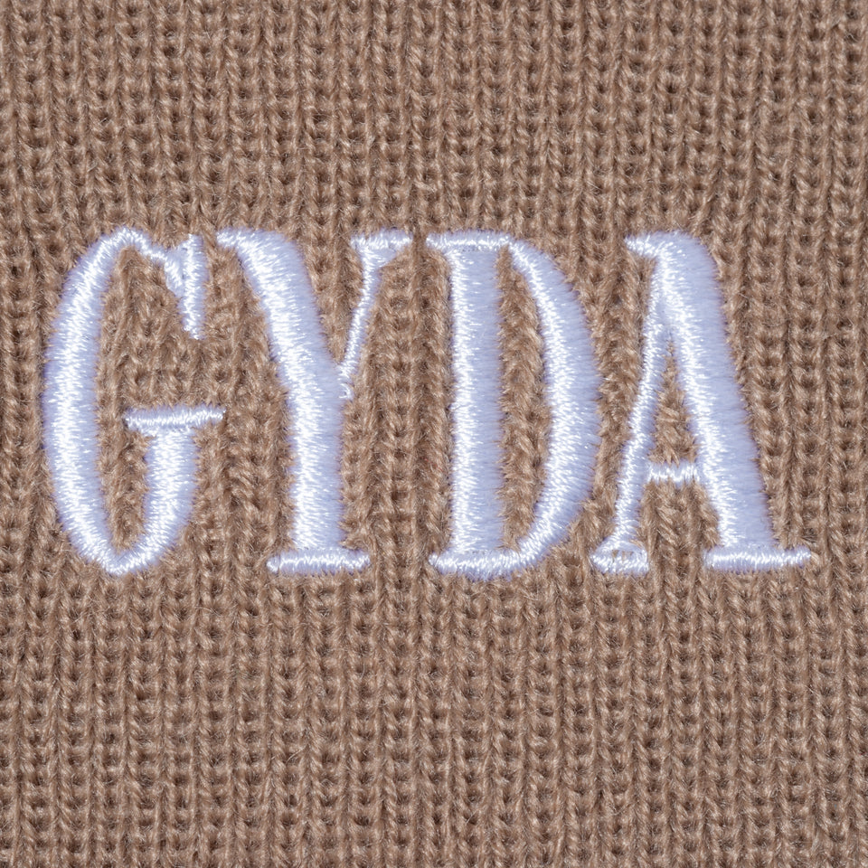 ベーシックカフニット GYDA ジェイダ ロゴ ベージュ