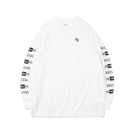 WOMEN'S 長袖 オーバーサイズド コットン Tシャツ GYDA ジェイダ ロゴ ホワイト
