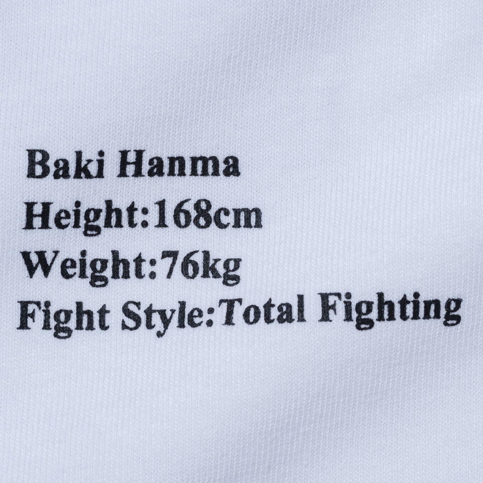 半袖 コットン Tシャツ グラップラー刃牙 VSビスケット・オリバ ホワイト レギュラーフィット