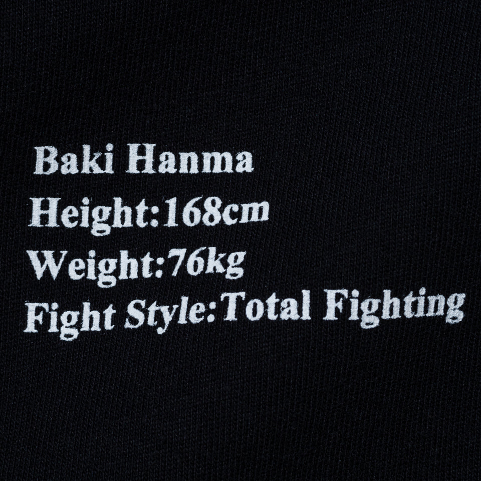 半袖 コットン Tシャツ グラップラー刃牙 VSビスケット・オリバ ブラック レギュラーフィット