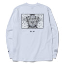 長袖 コットン Tシャツ グラップラー刃牙 鬼の貌 ホワイト レギュラーフィット