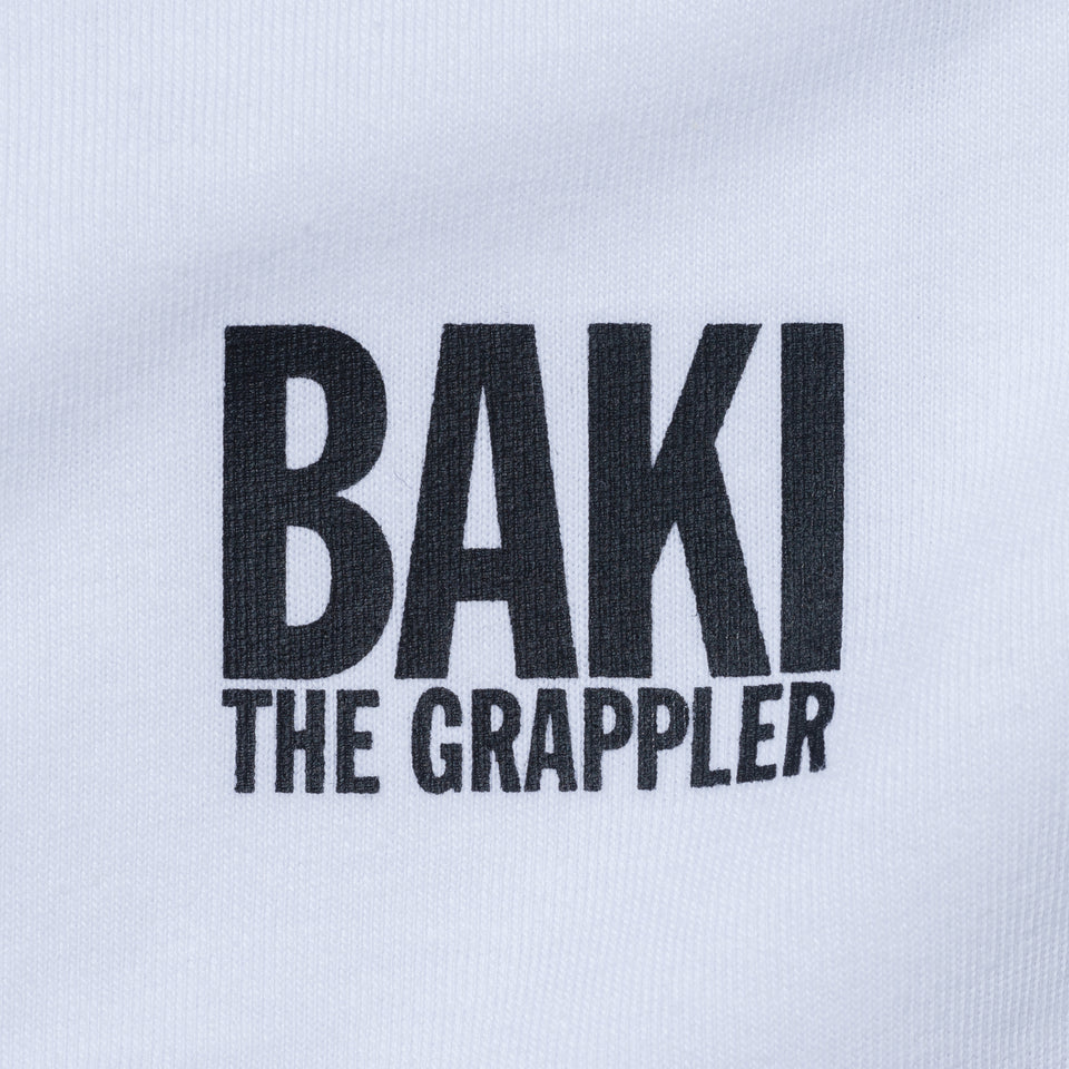 長袖 コットン Tシャツ グラップラー刃牙 鬼の貌 ホワイト レギュラーフィット