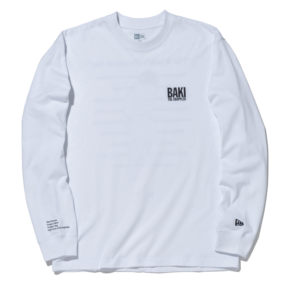 長袖 コットン Tシャツ グラップラー刃牙 ニューエラキャップ ホワイト レギュラーフィット
