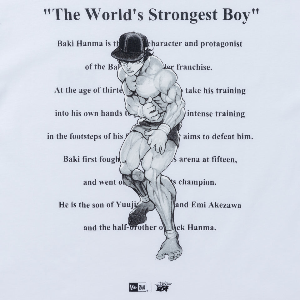 長袖 コットン Tシャツ グラップラー刃牙 ニューエラキャップ ホワイト レギュラーフィット