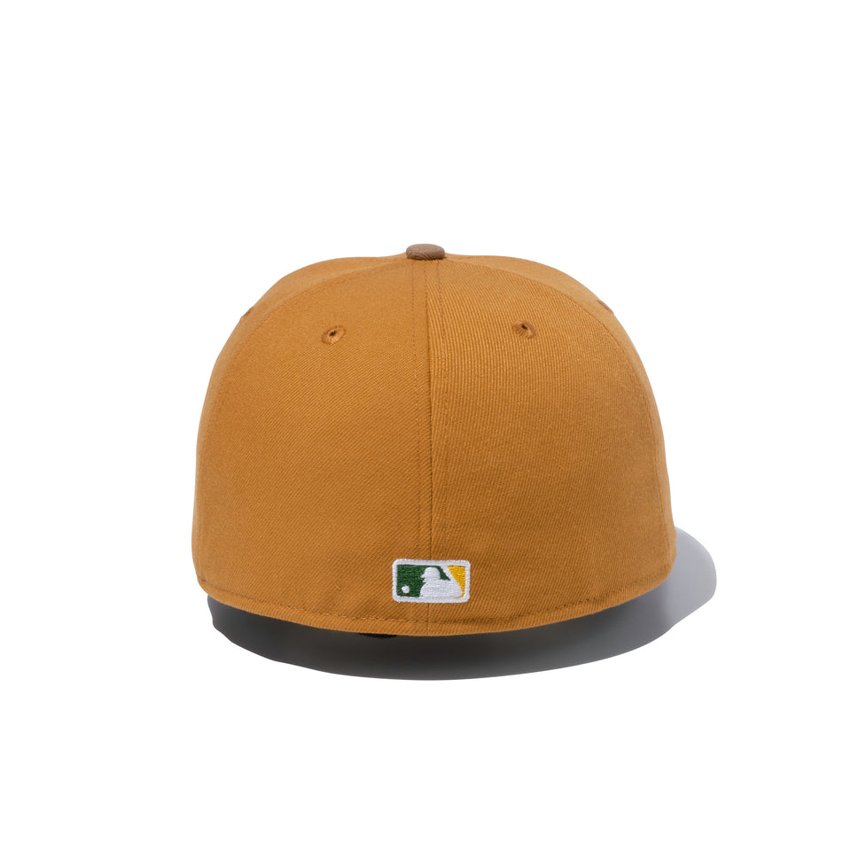59FIFTY MLB CUSTOM オークランド・アスレチックス カーキ / パナマタン グレーアンダーバイザー