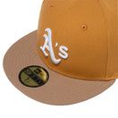 59FIFTY MLB CUSTOM オークランド・アスレチックス カーキ / パナマタン グレーアンダーバイザー