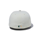 59FIFTY MLB CUSTOM オークランド・アスレチックス クロームホワイト / ストーン グレーアンダーバイザー