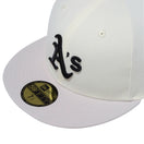 59FIFTY MLB CUSTOM オークランド・アスレチックス クロームホワイト / ストーン グレーアンダーバイザー