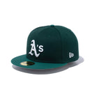 59FIFTY MLB CUSTOM オークランド・アスレチックス ダークグリーン / エメラルドグリーン グレーアンダーバイザー
