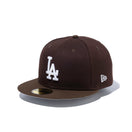 59FIFTY MLB CUSTOM ロサンゼルス・ドジャース ウォールナット / バーントウッド グレーアンダーバイザー
